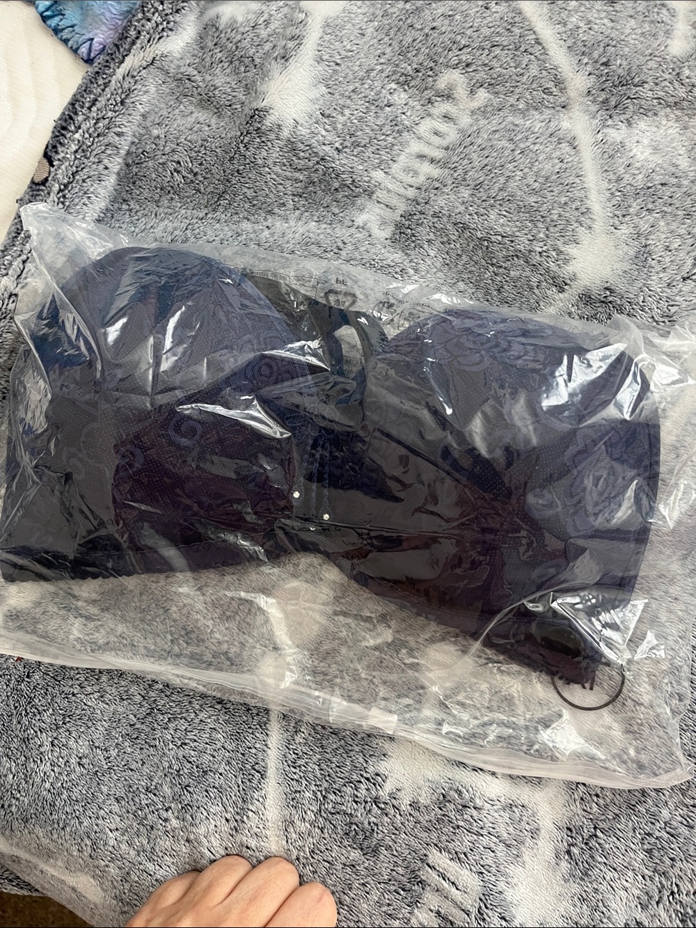 Strapless Black Lace Push-Up Bra BNIB